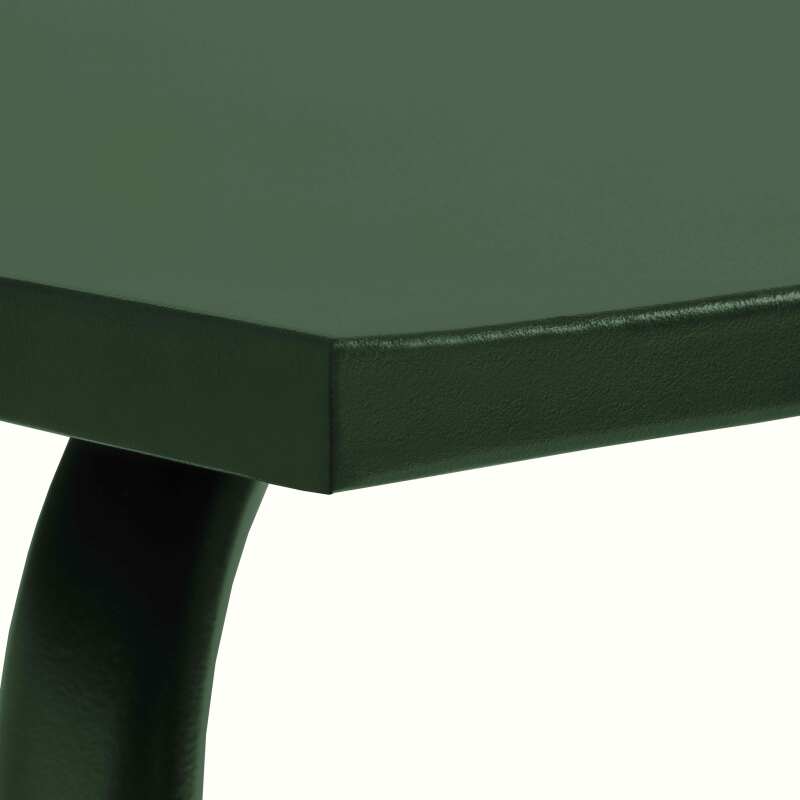 Tavolo da giardino quadrato in metallo per 4 persone 70x70 cm (4/5)