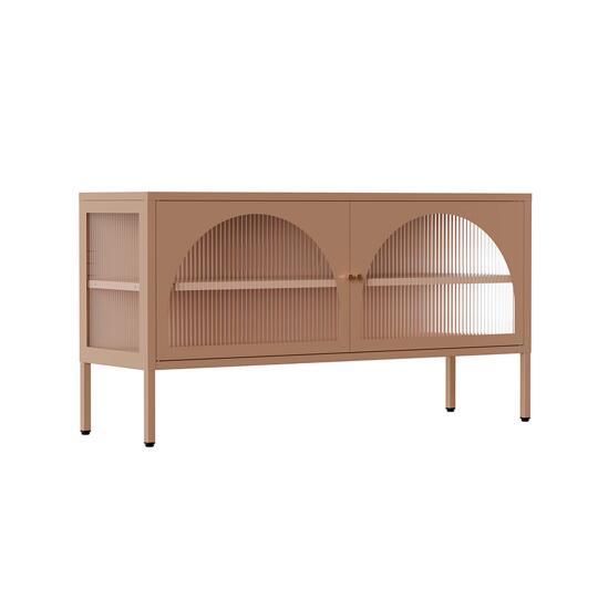 Mobile TV 115 cm in metallo stile moderno | Oviala