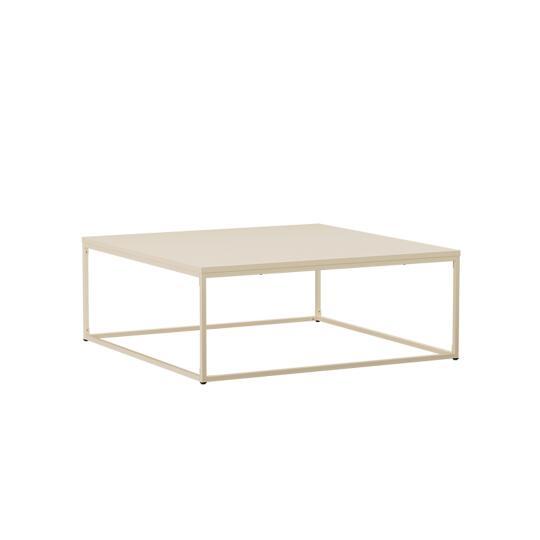 Tavolino da salotto in metallo quadrato 120x40 cm | Oviala