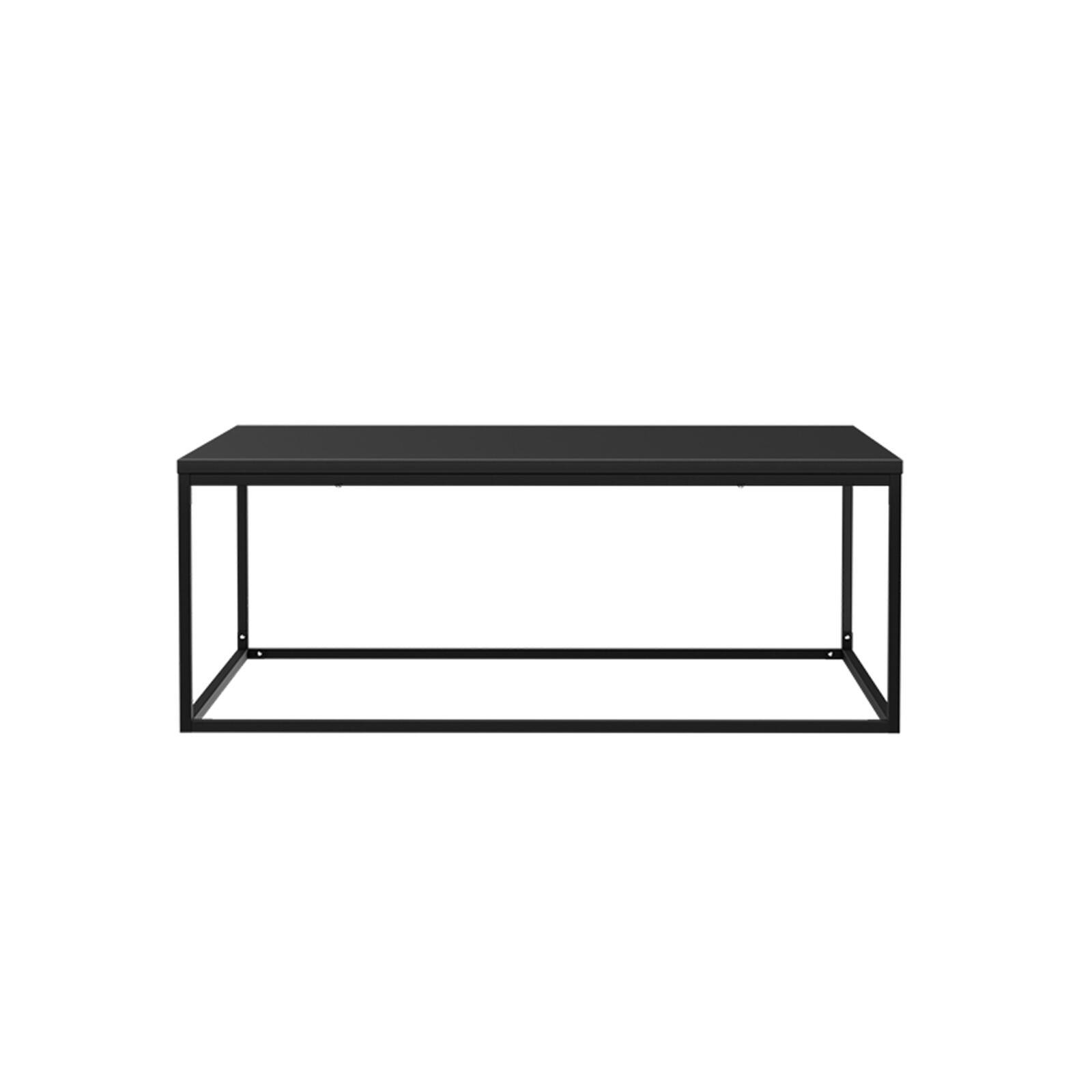 Tavolino da salotto in metallo quadrato 120x40 cm