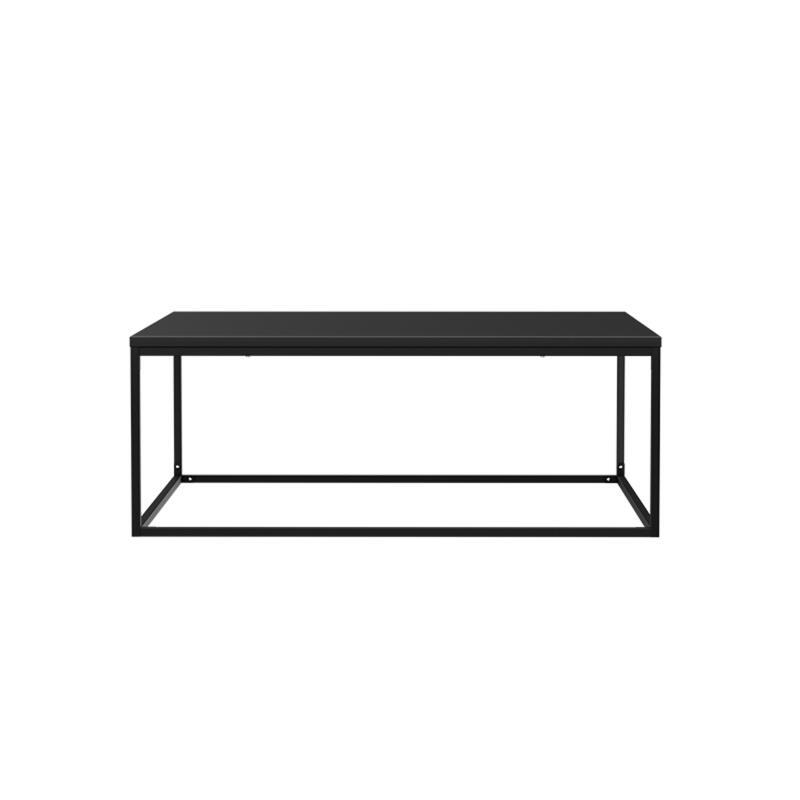 Tavolino da salotto in metallo quadrato 120x40 cm