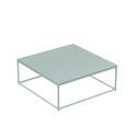 Tavolino da salotto in metallo quadrato 120x40 cm