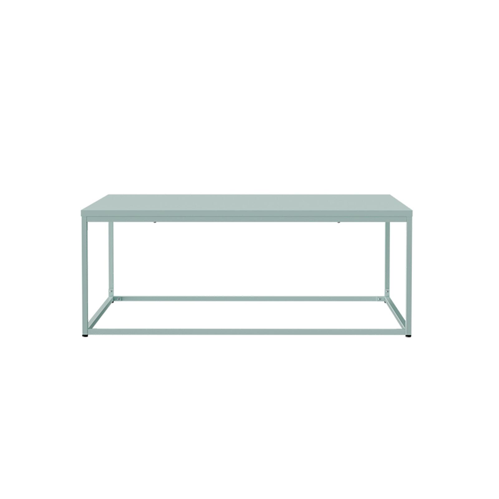 Tavolino da salotto in metallo quadrato 120x40 cm