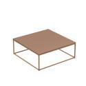 Tavolino da salotto in metallo quadrato 120x40 cm