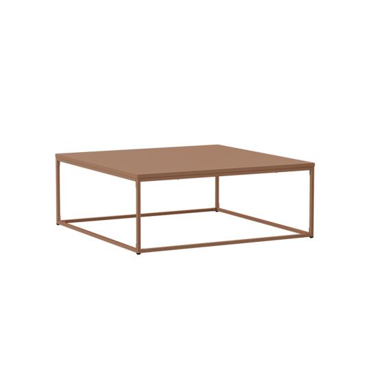 Tavolino da salotto in metallo quadrato 120x40 cm | Oviala