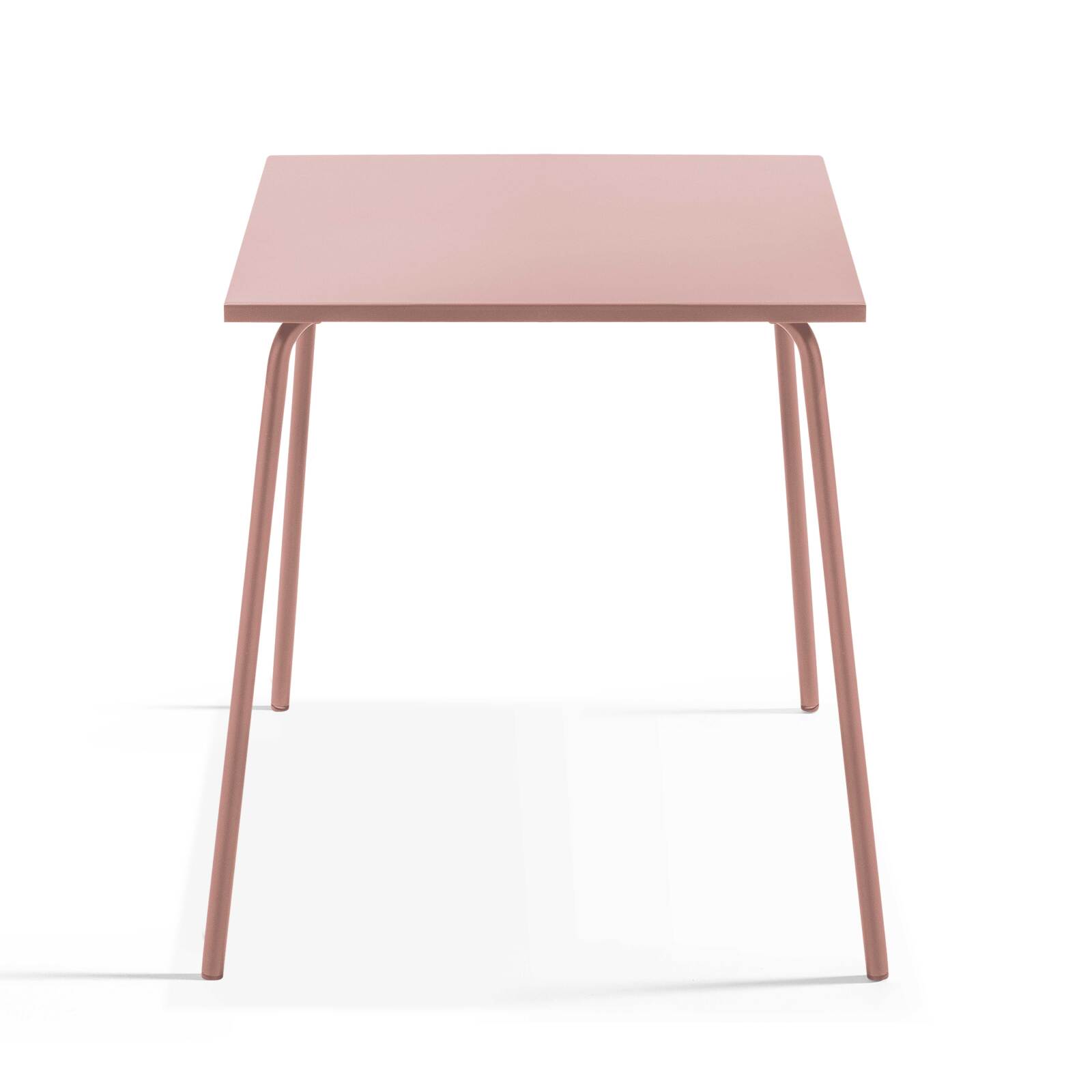 Tavolo da giardino bistrot quadrato in metallo 70x70 cm e 2 sedie