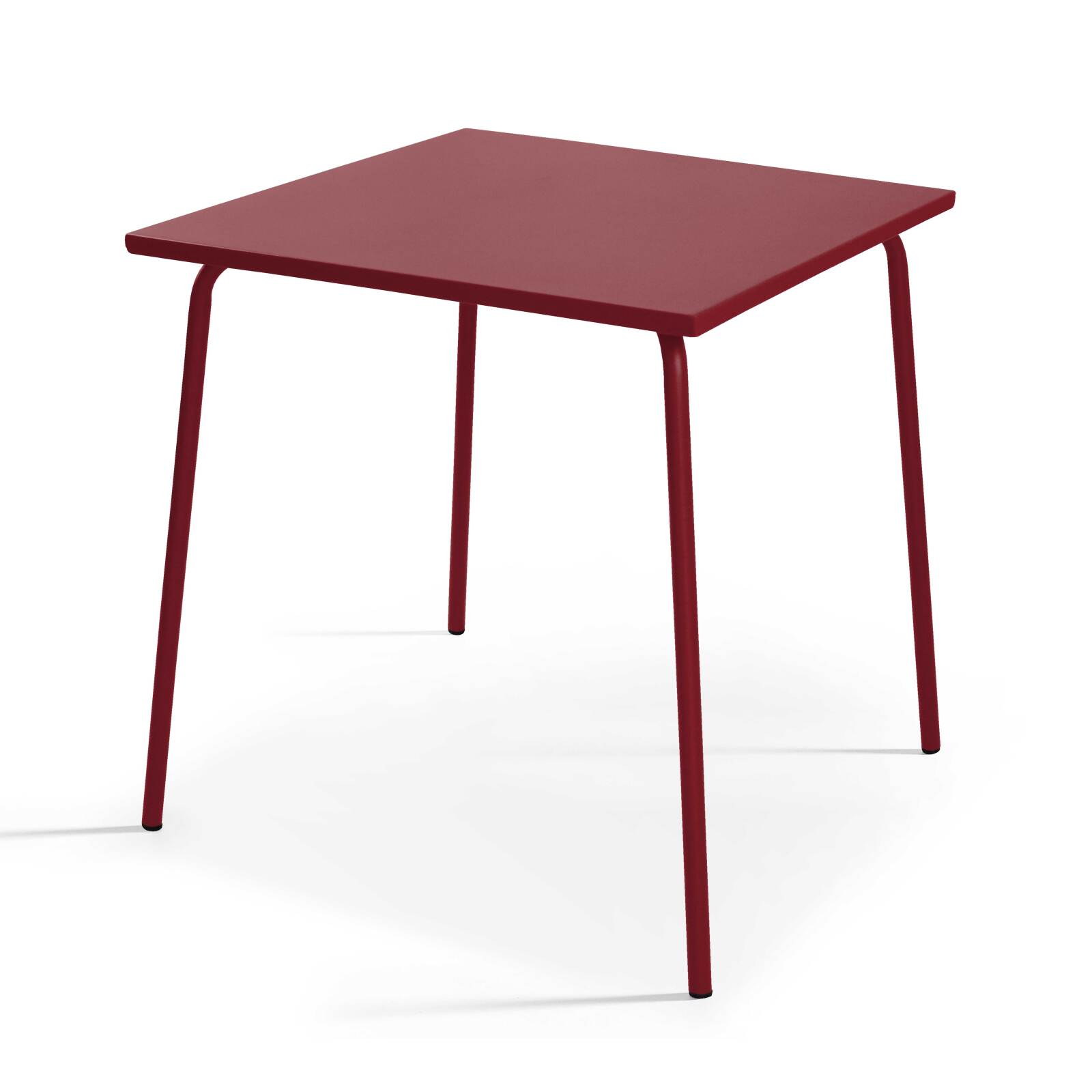 Tavolo da giardino bistrot quadrato in metallo 70x70 cm e 2 sedie