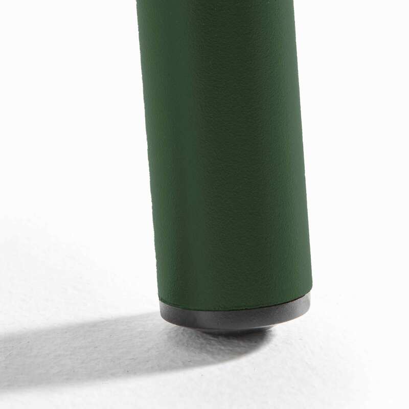 Tavolo da giardino in metallo 120x70 cm e 4 sedie con braccioli