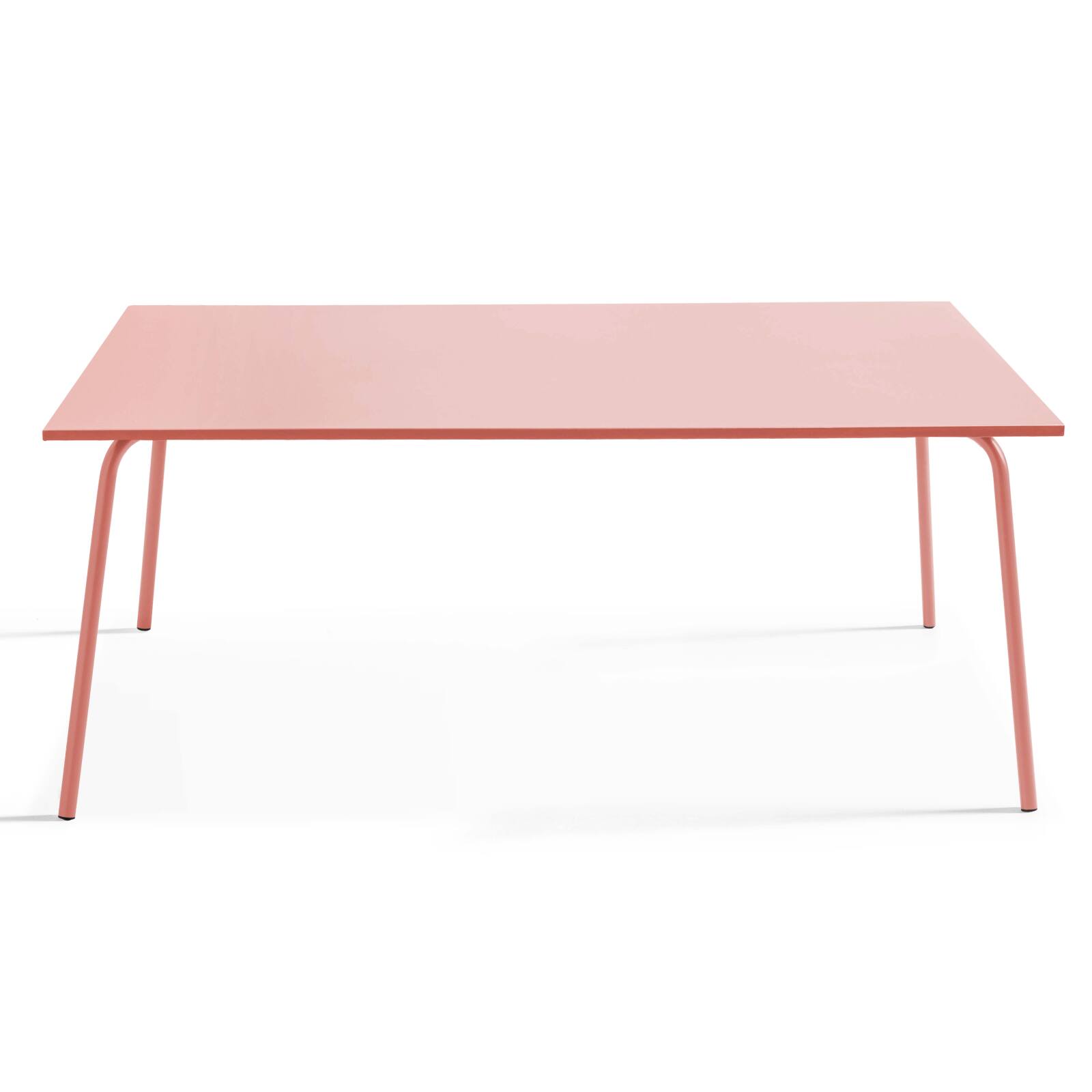 Tavolo da giardino rettangolare 180 x 90 cm e 6 sedie in metallo