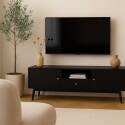 Mobile TV effetto legno nero da 150 cm design