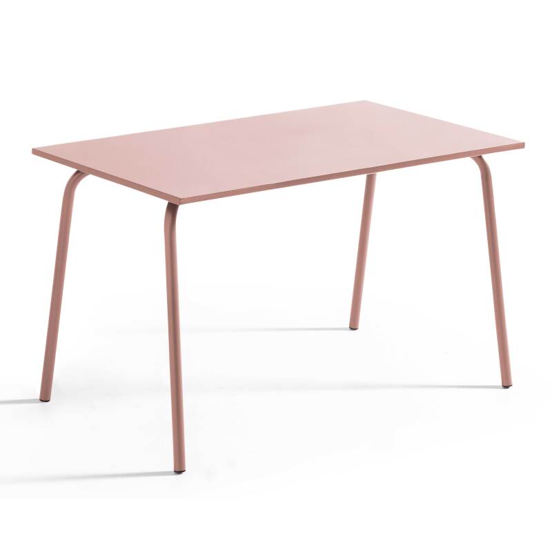 Tavolo da giardino in metallo per 6 persone 120x70 cm