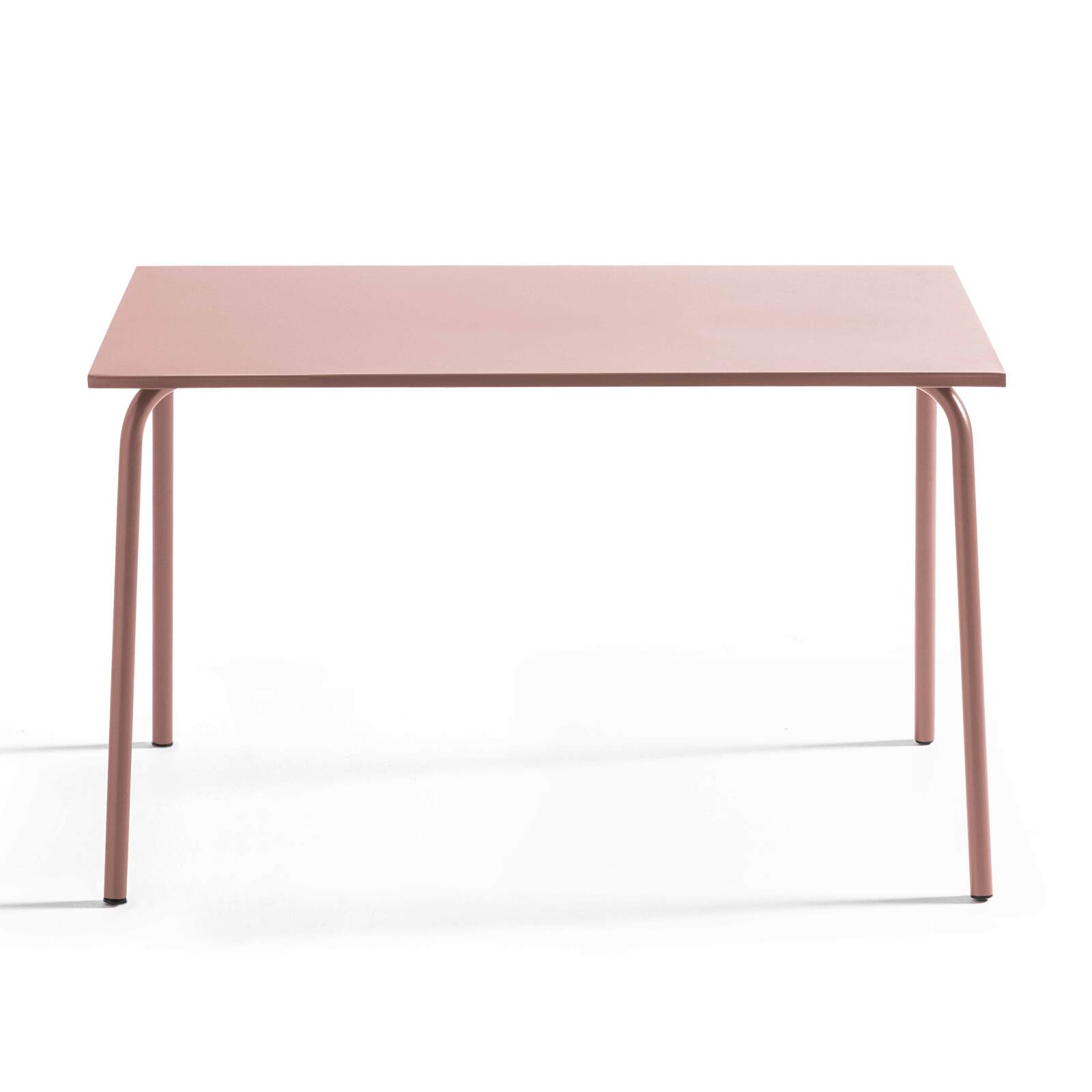 Tavolo da giardino in metallo per 6 persone 120x70 cm