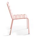 Tavolo da giardino bistrot quadrato in metallo 70x70 cm e 2 sedie