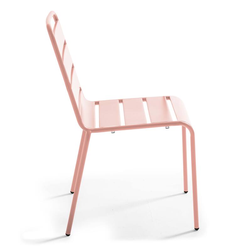 Tavolo da giardino bistrot quadrato in metallo 70x70 cm e 2 sedie (6/8)