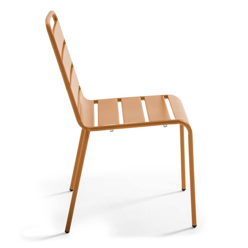 Tavolo da giardino bistrot quadrato in metallo 70x70 cm e 2 sedie