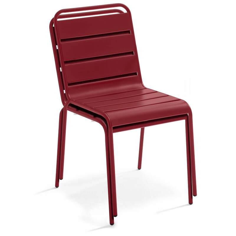 Tavolo da giardino bistrot quadrato in metallo 70x70 cm e 2 sedie (4/7)