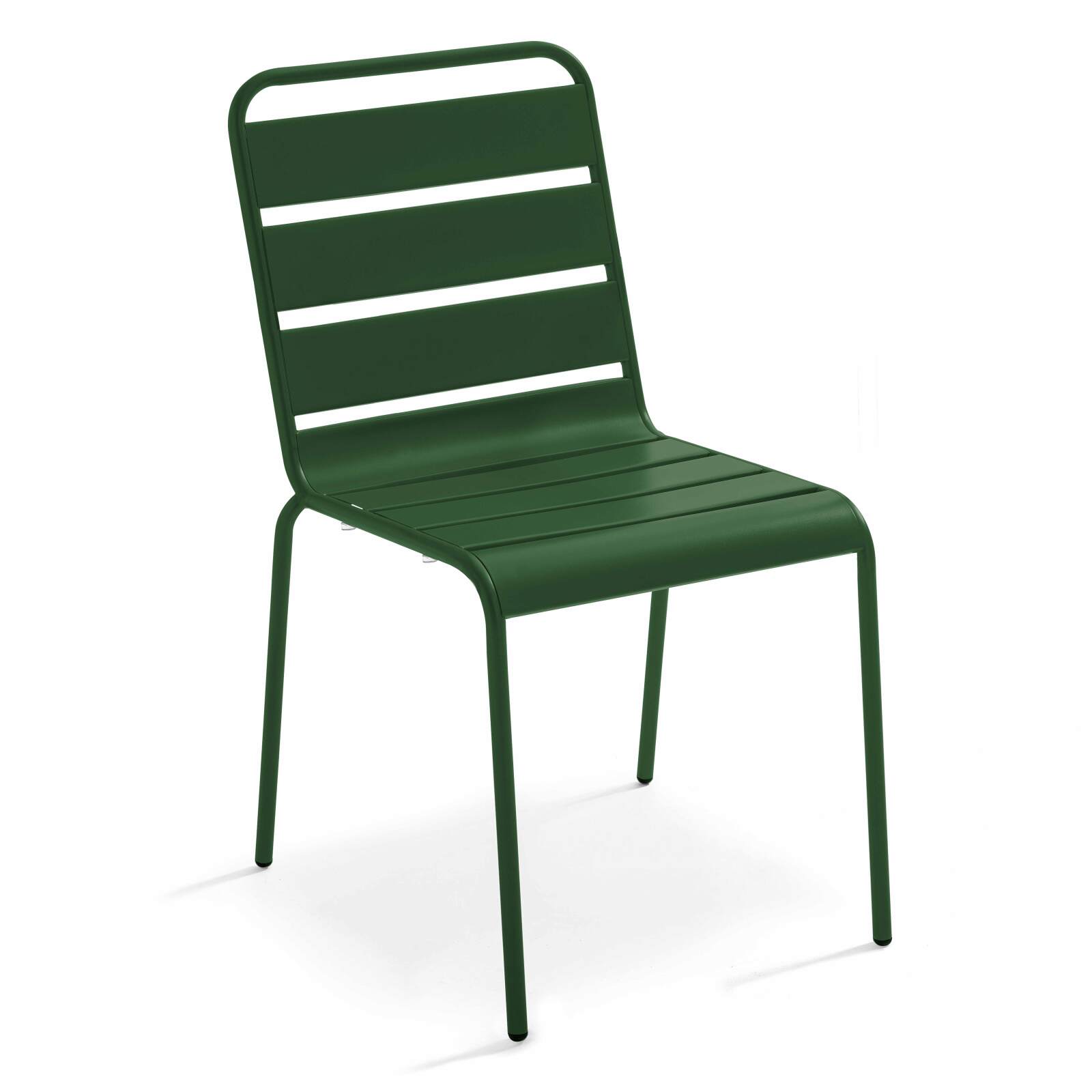 Tavolo da giardino quadrato in metallo 70x70 cm e 4 sedie