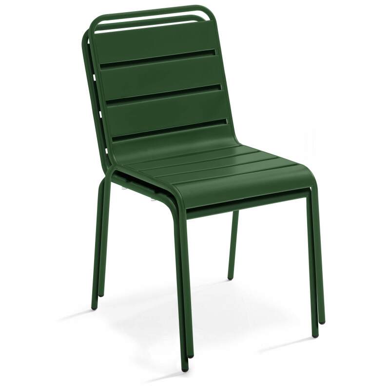 Tavolo da giardino quadrato in metallo 70x70 cm e 4 sedie (7/8)