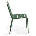 Tavolo da giardino quadrato in metallo 70x70 cm e 4 sedie