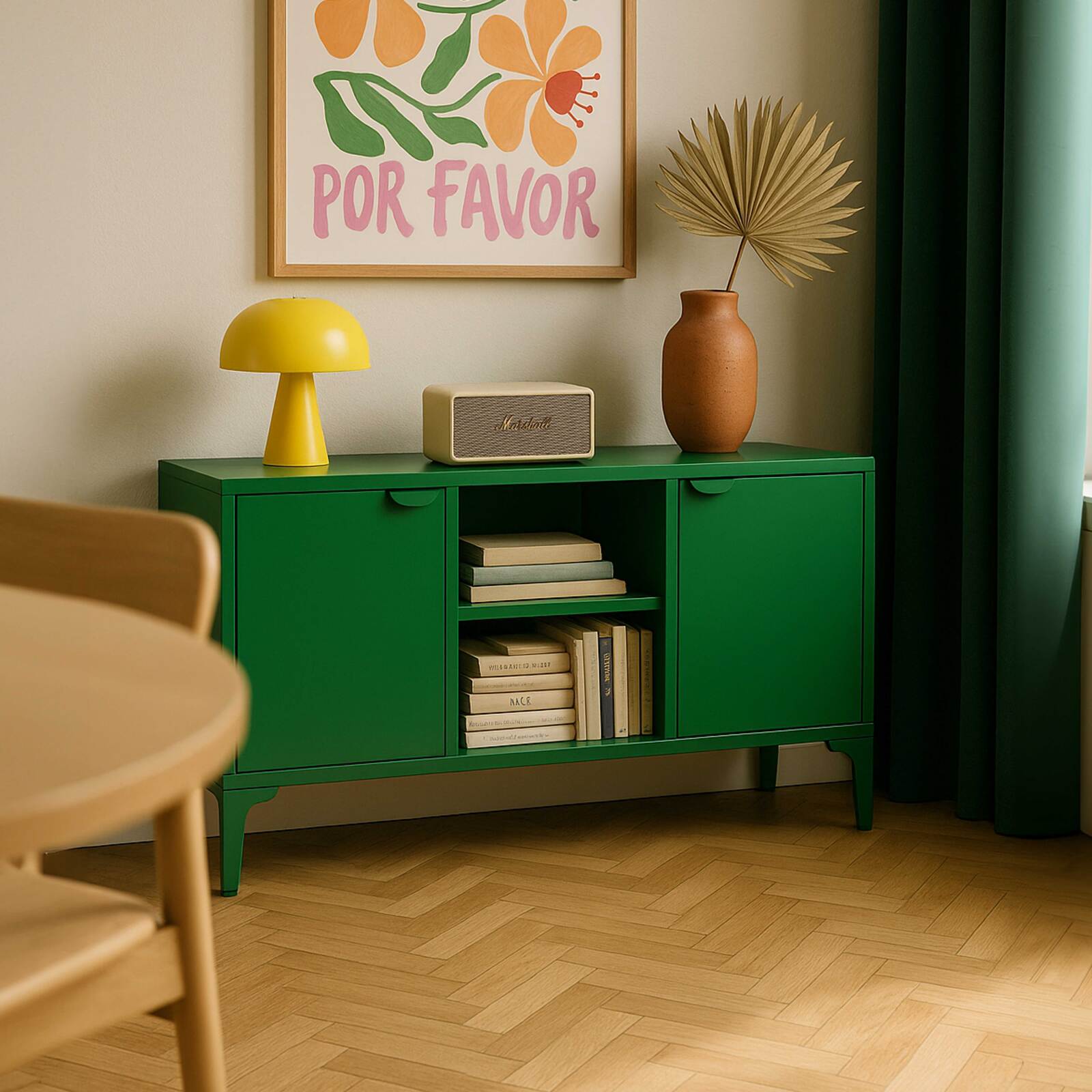 Buffet in metallo, 2 ante, 120 cm