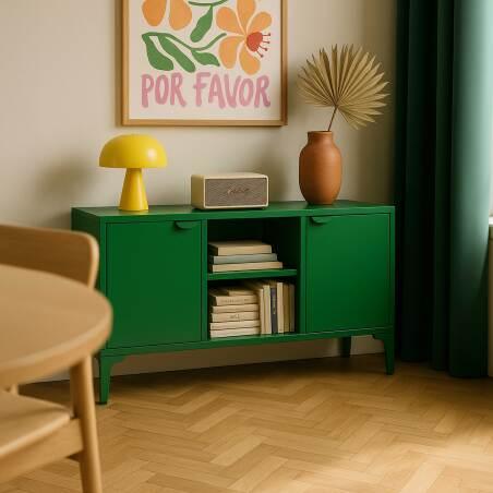 Buffet in metallo, 2 ante, 120 cm