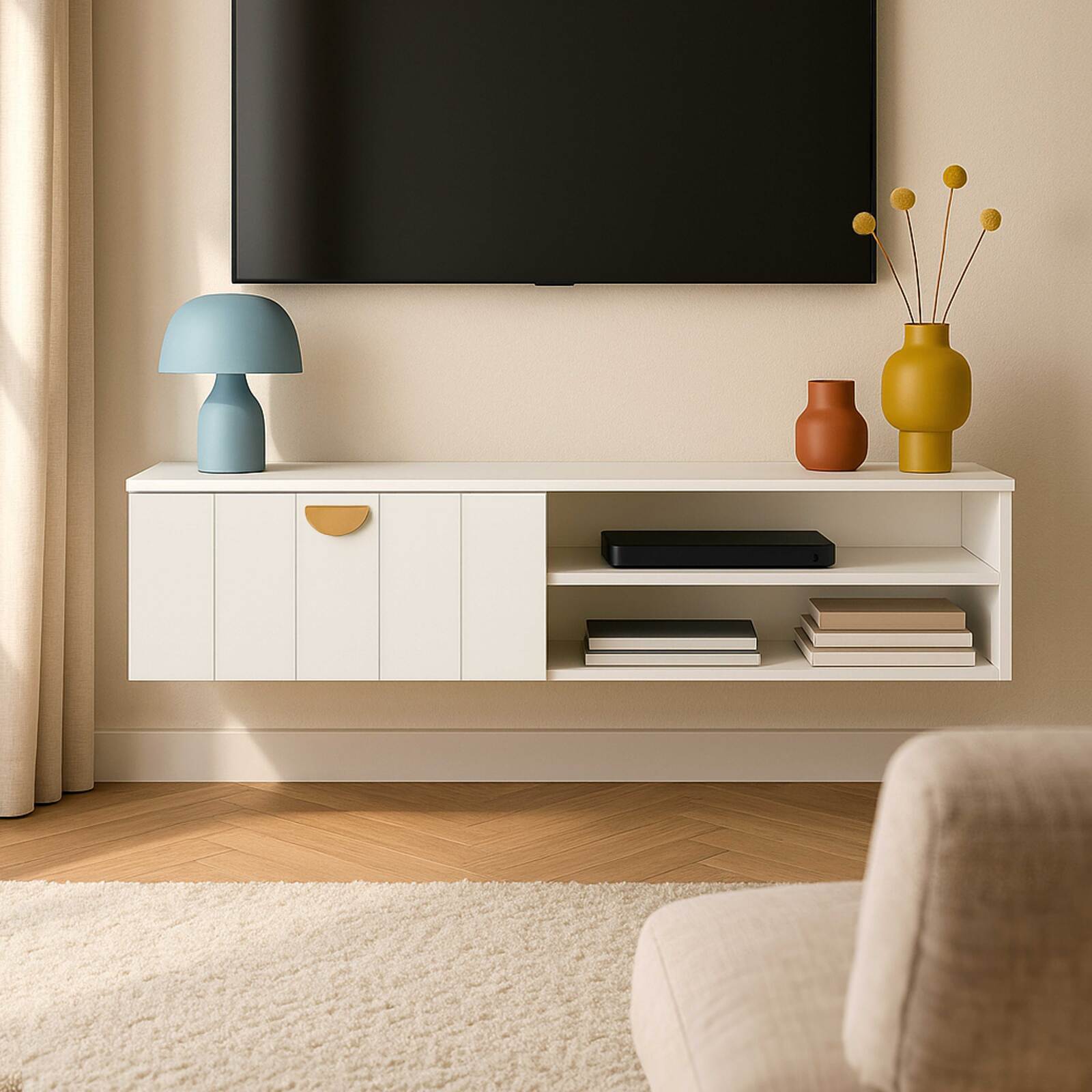 Mobile TV sospeso 120 cm stile bohemian