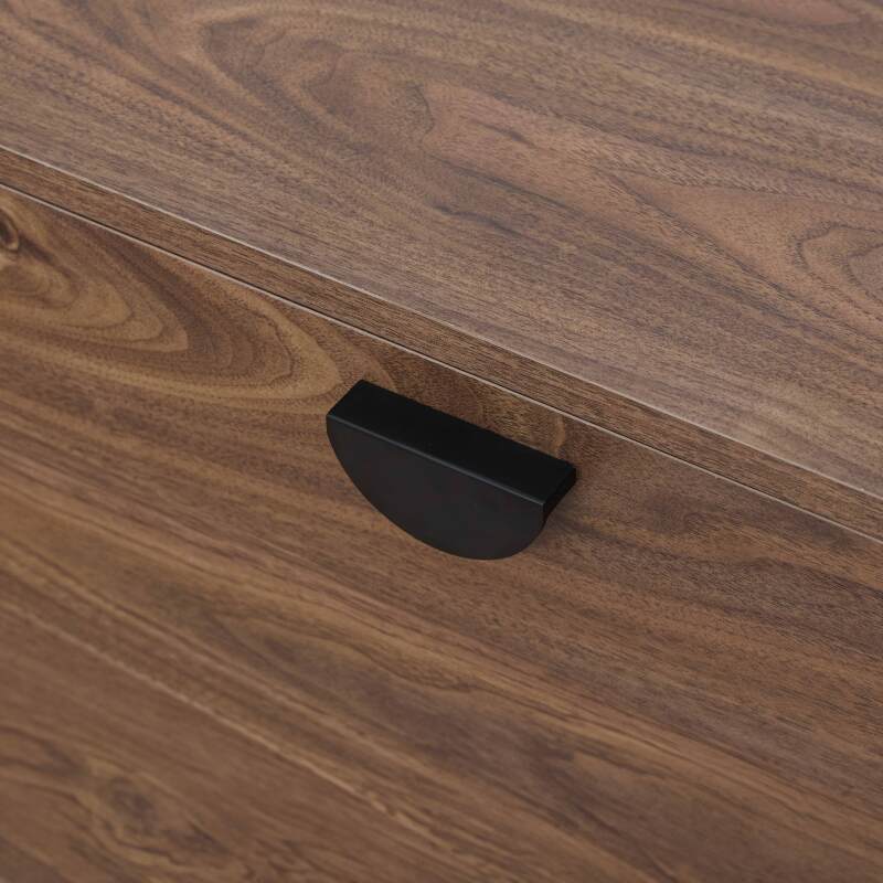 Mobile TV sospeso effetto legno 120 cm stile industriale  (4/5)