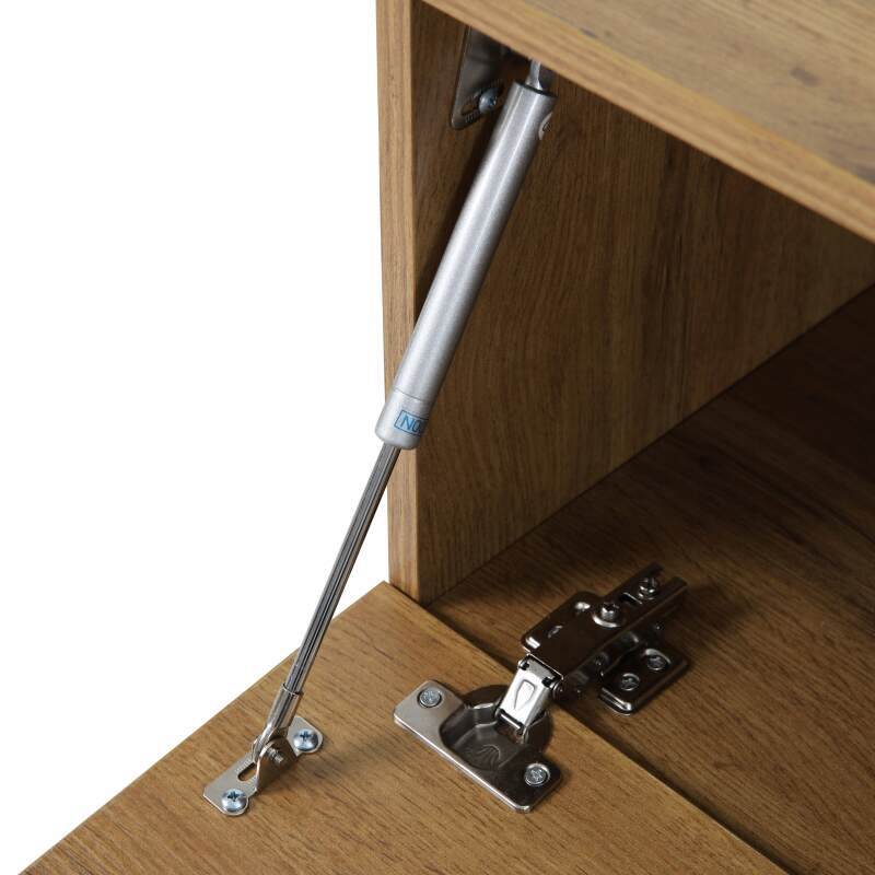 Mobile TV sospeso effetto legno 160 cm stile industriale 