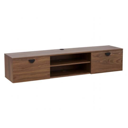Mobile TV sospeso effetto legno 160 cm stile industriale | Oviala