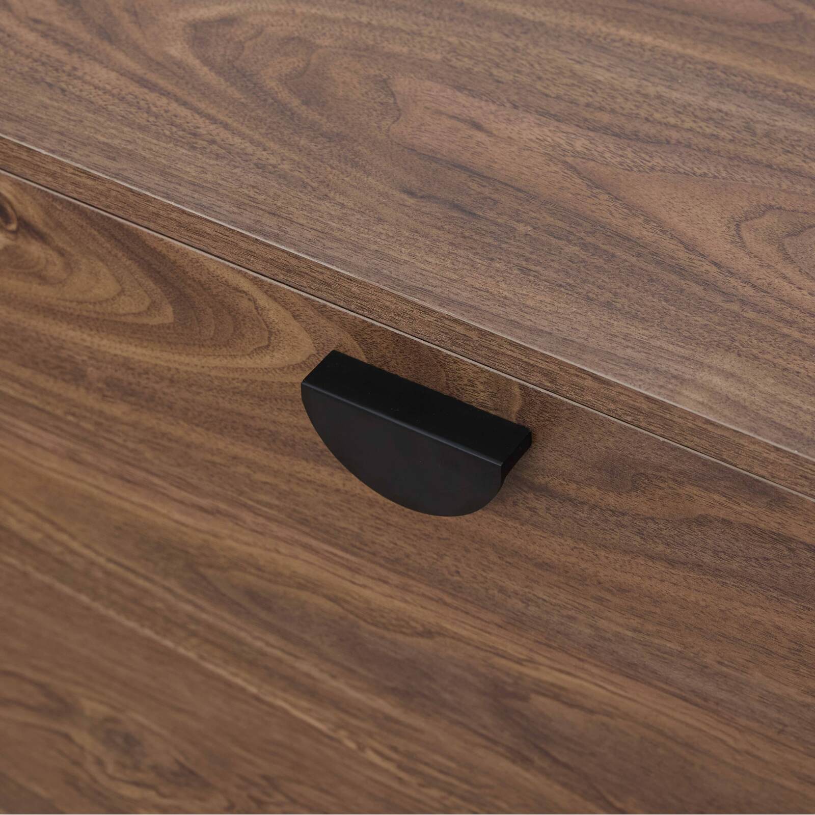 Mobile TV sospeso effetto legno 160 cm stile industriale 