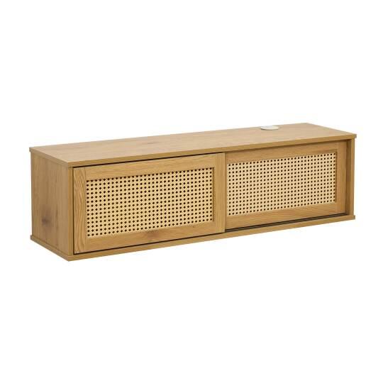 Mobile TV sospeso effetto legno chario 108 cm stile bohemien