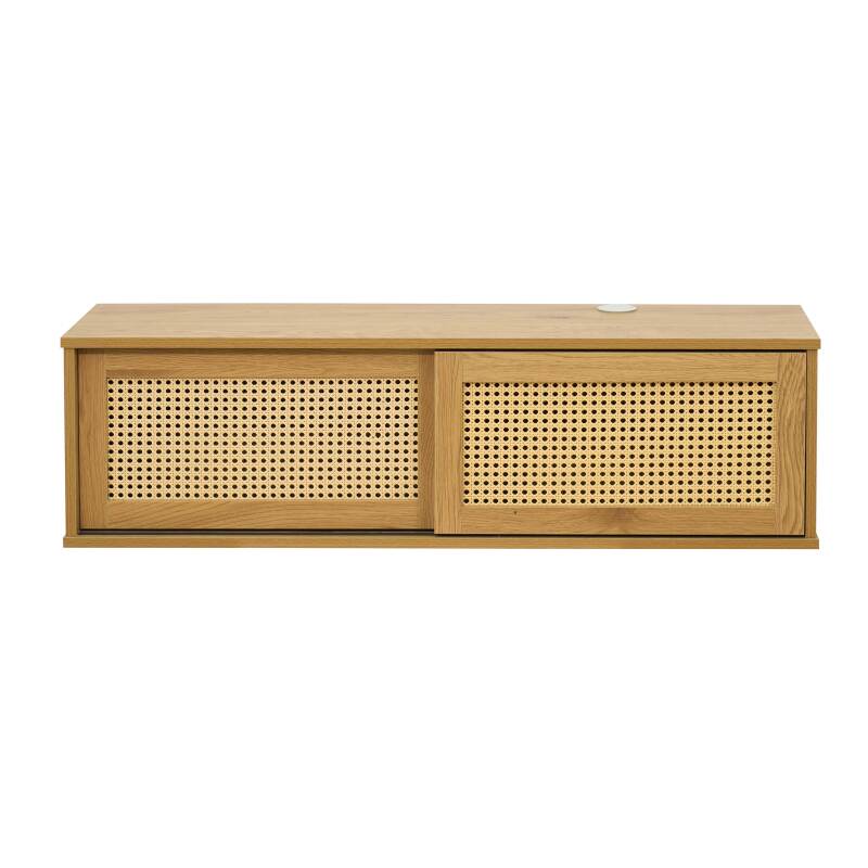 Mobile TV sospeso effetto legno chario 108 cm stile bohemien