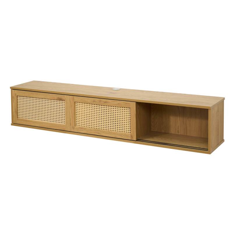 Mobile TV sospeso effetto legno chario 160 cm stile bohemien