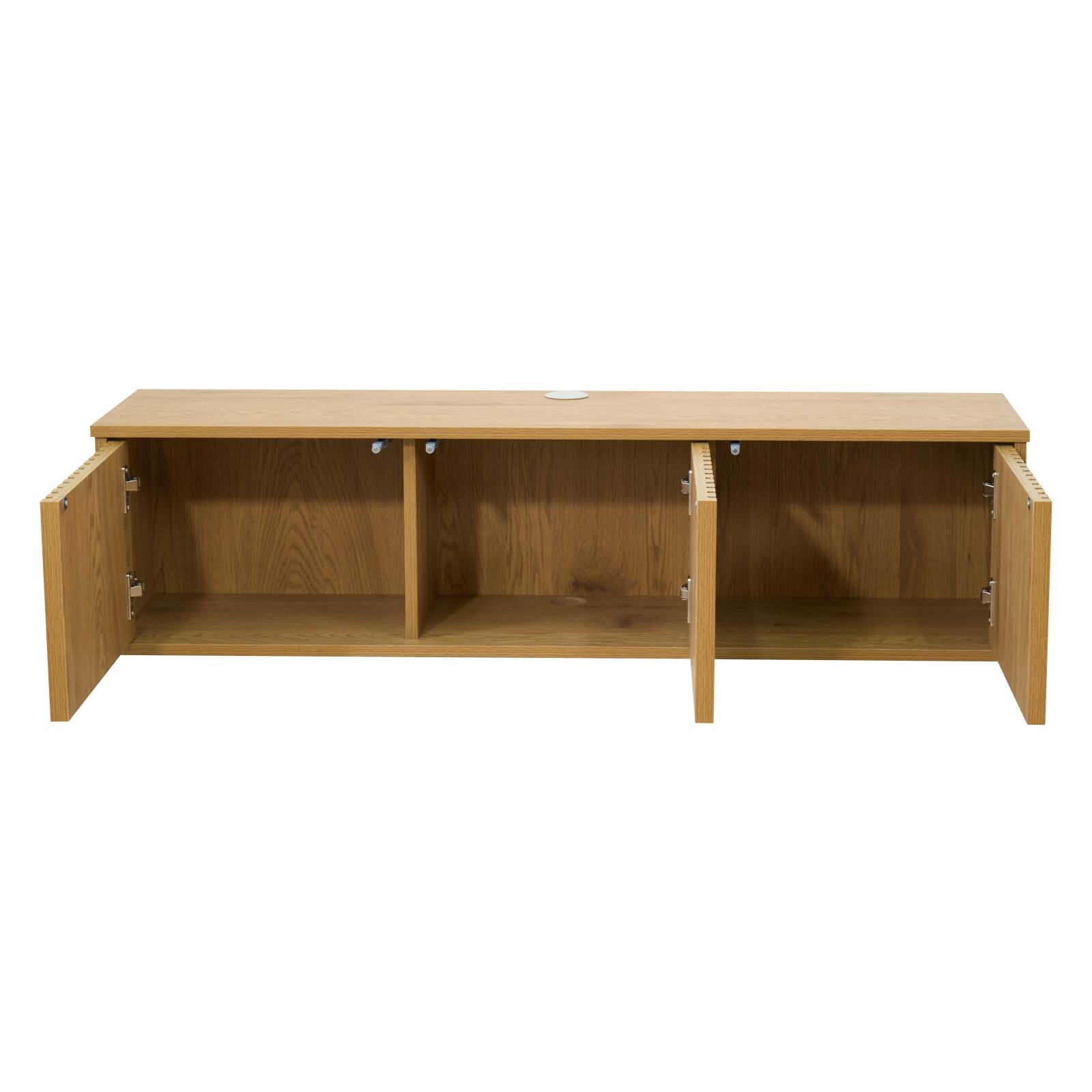 Mobile TV sospeso effetto legno chario 120 cm stile scandinavo