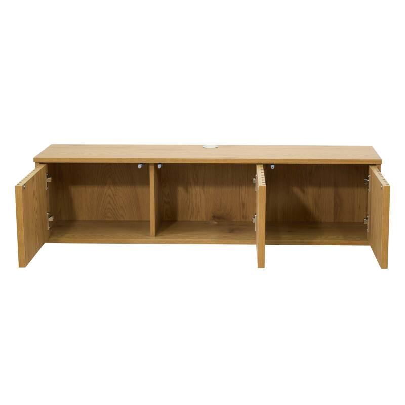 Mobile TV sospeso effetto legno chario 120 cm stile scandinavo