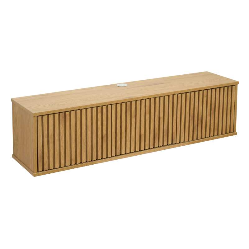 Mobile TV sospeso effetto legno chario 120 cm stile scandinavo
