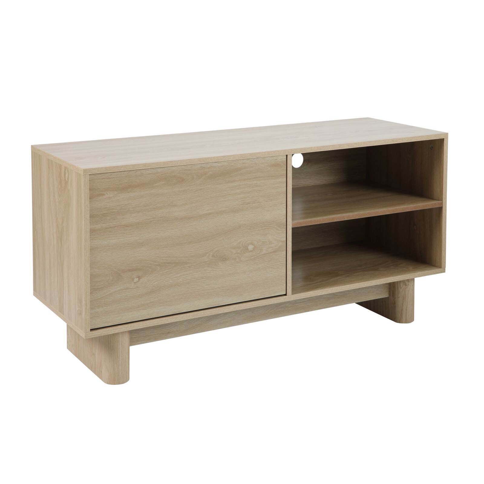 Mobile TV effetto legno 120 cm stile scandinavo
