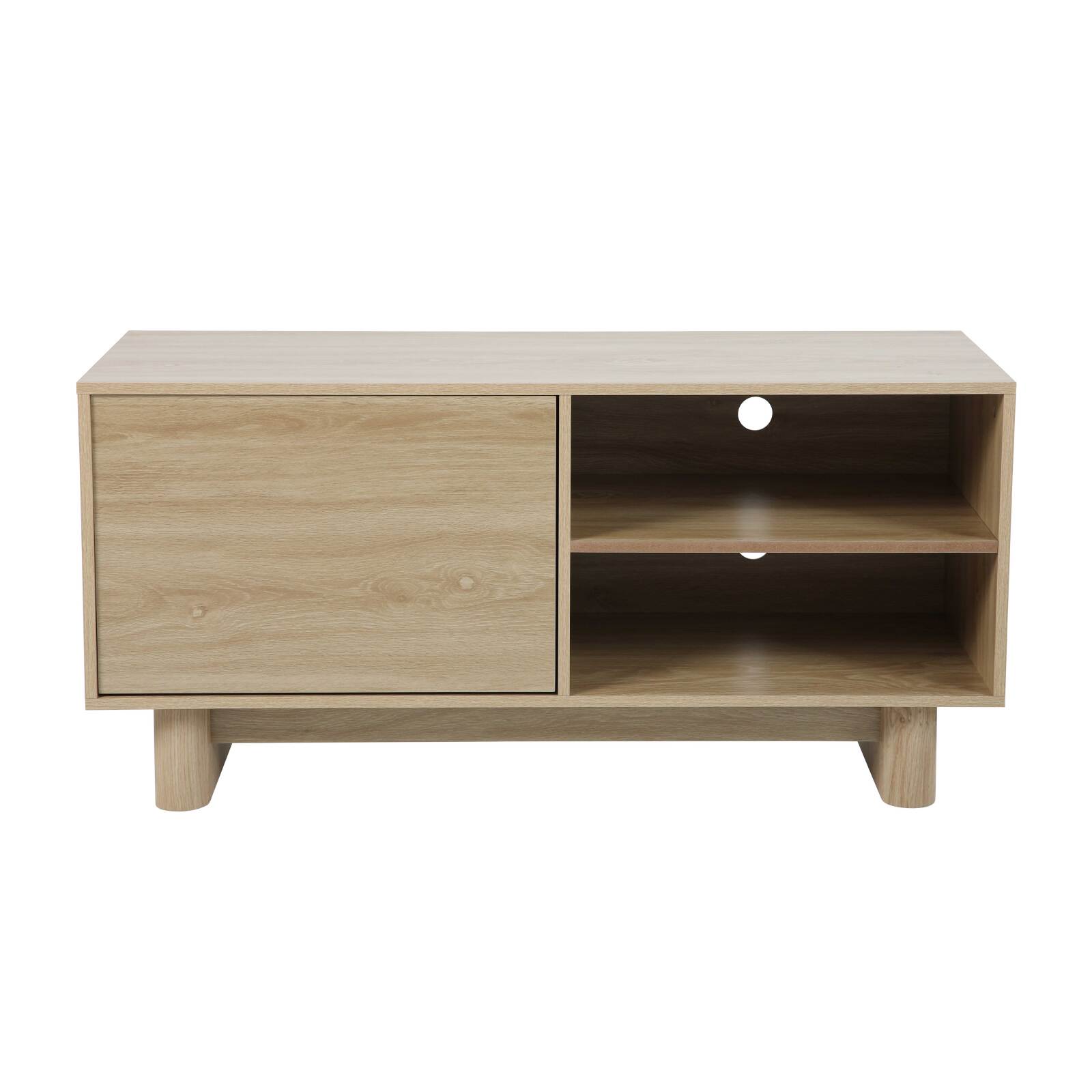 Mobile TV effetto legno 120 cm stile scandinavo