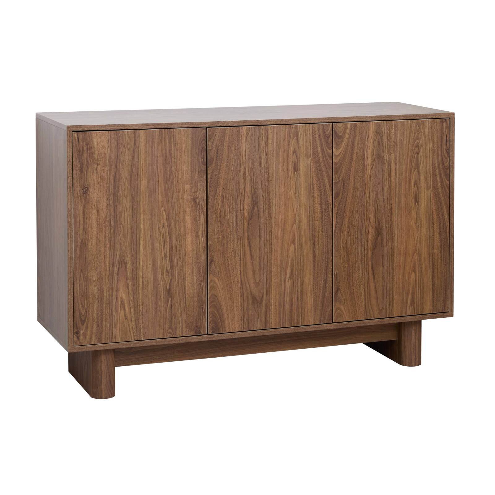 Buffet scandinavo effetto legno 3 ante 120 cm