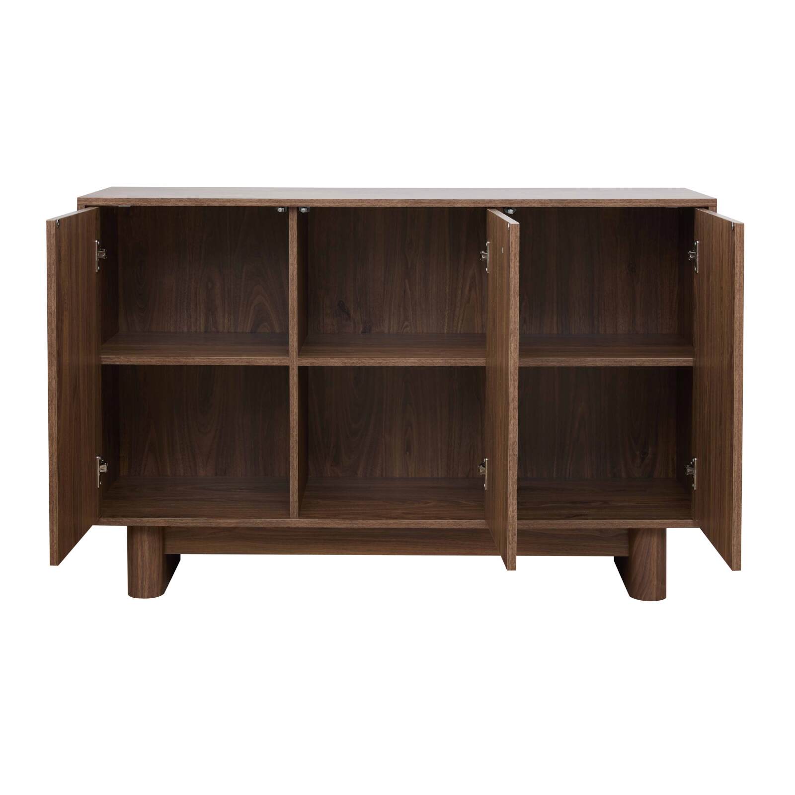 Buffet scandinavo effetto legno 3 ante 120 cm