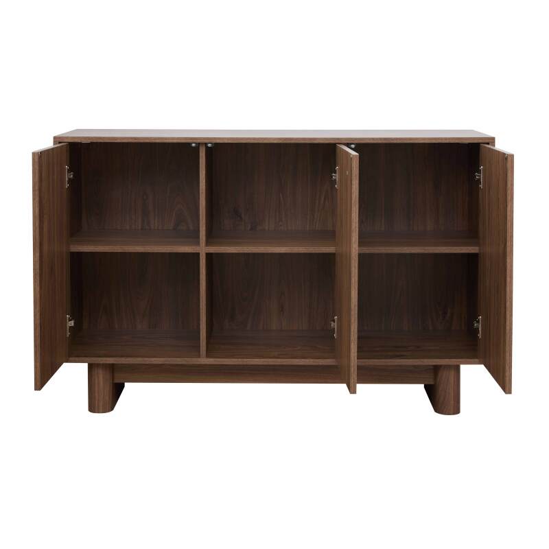 Buffet scandinavo effetto legno 3 ante 120 cm (3/6)