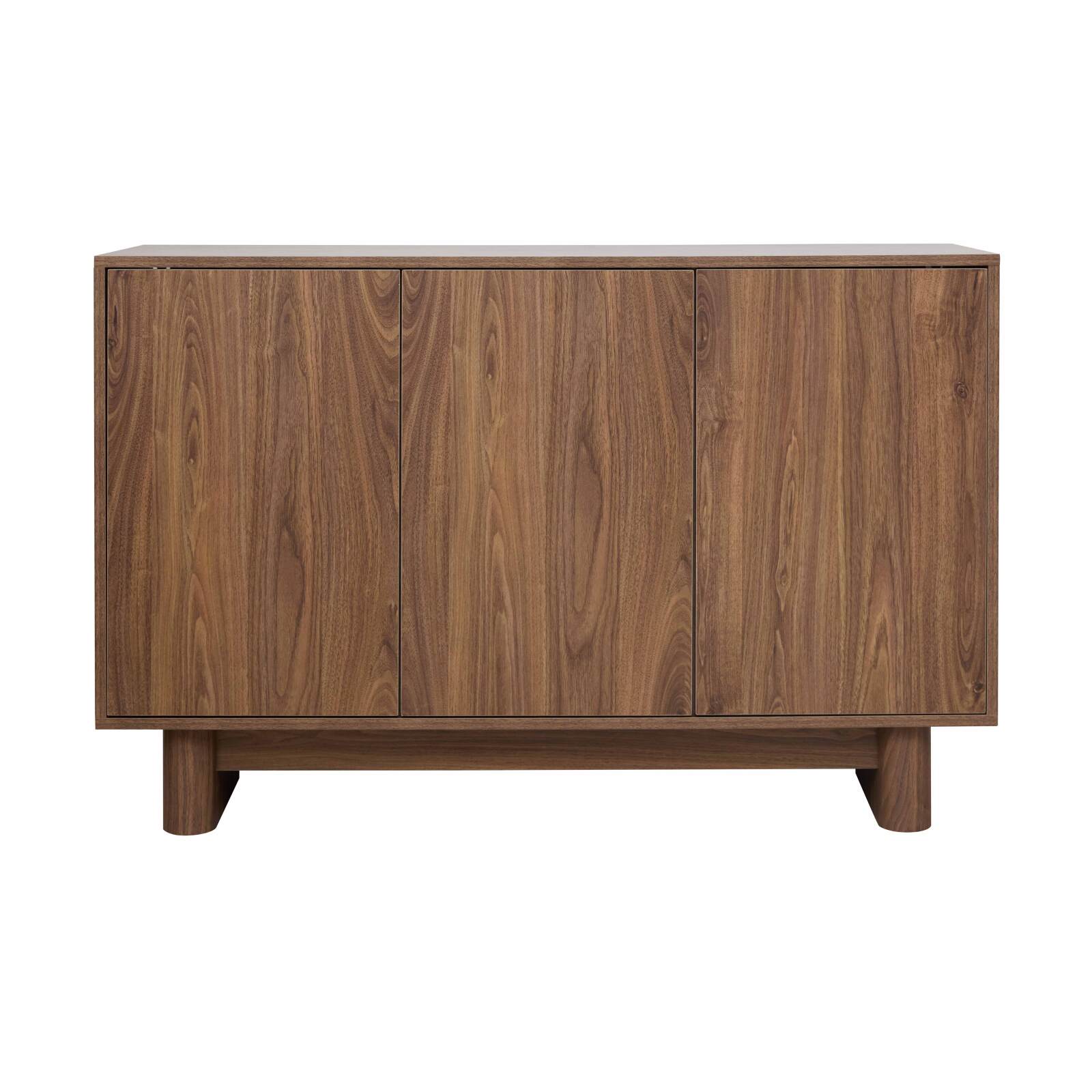 Buffet scandinavo effetto legno 3 ante 120 cm