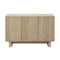 Buffet scandinavo effetto legno 3 ante 120 cm