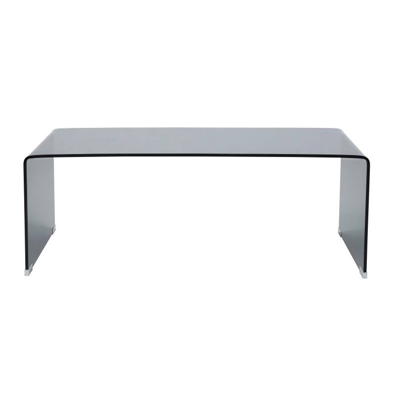 Tavolino da salotto in vetro temperato rettangolare 110x50 cm (3/8)