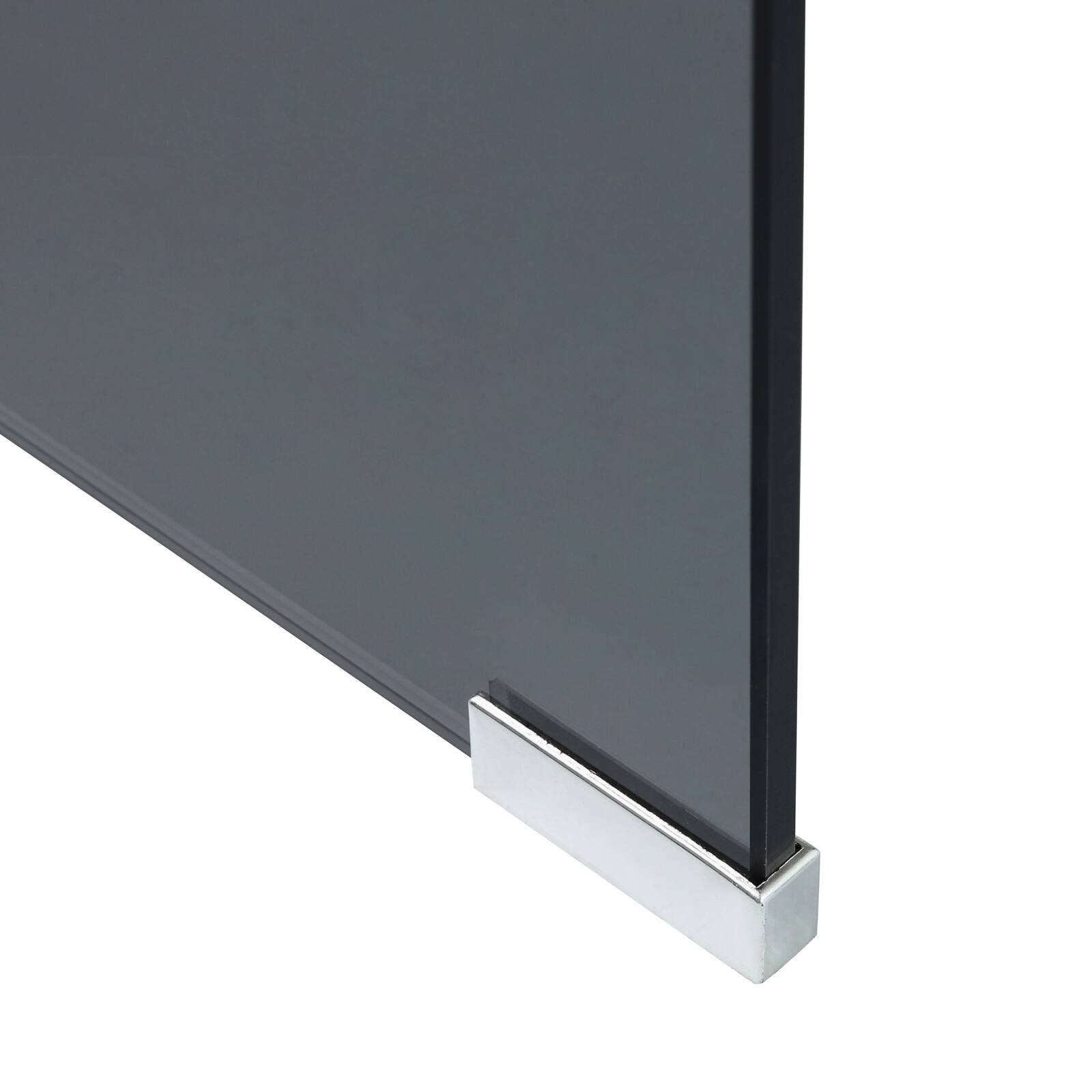 Tavolino da salotto in vetro temperato rettangolare 110x50 cm