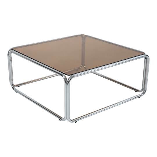 Tavolino da salotto in vetro temperato quadrato 90x90 cm | Oviala
