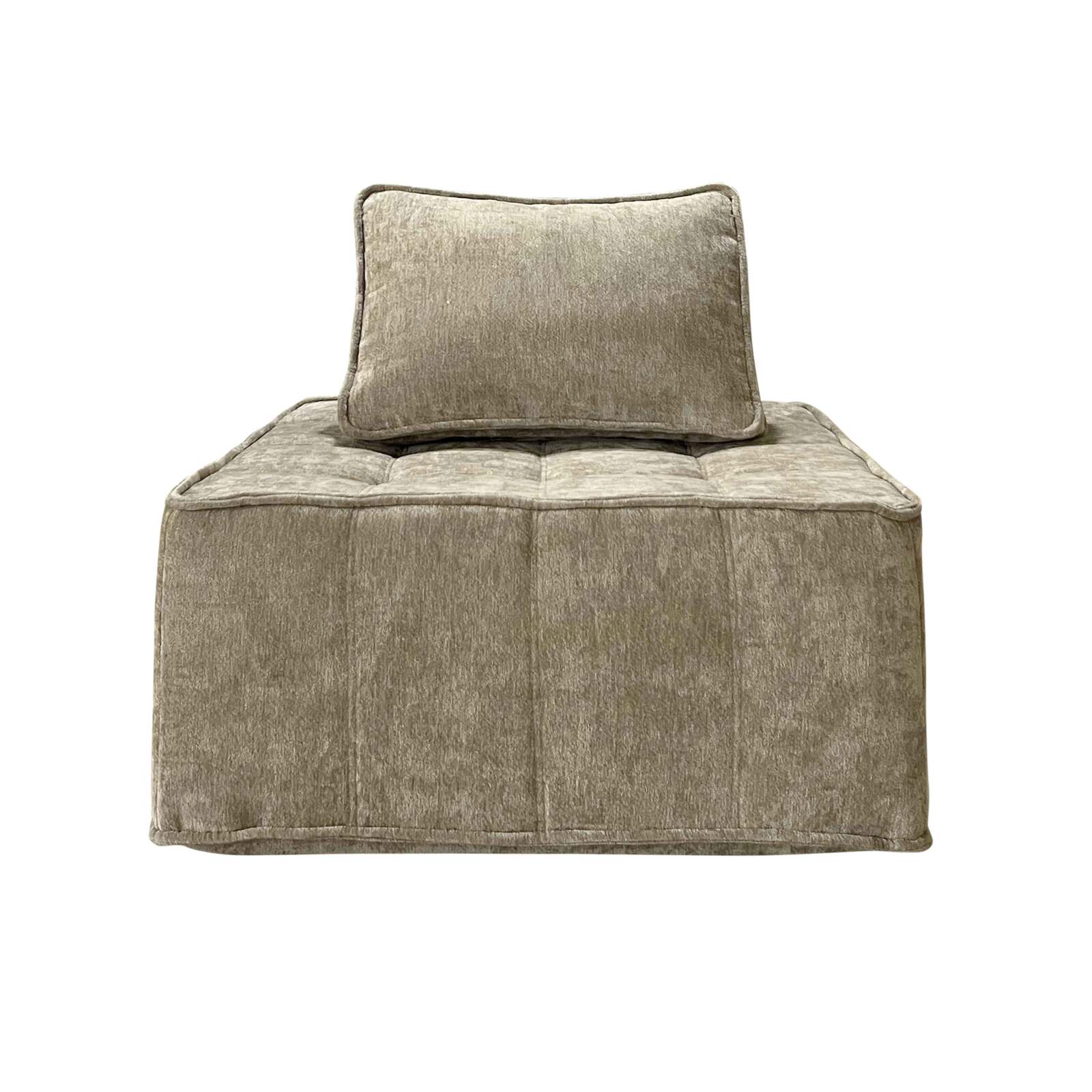 Poltrona in tessuto con cuscini
