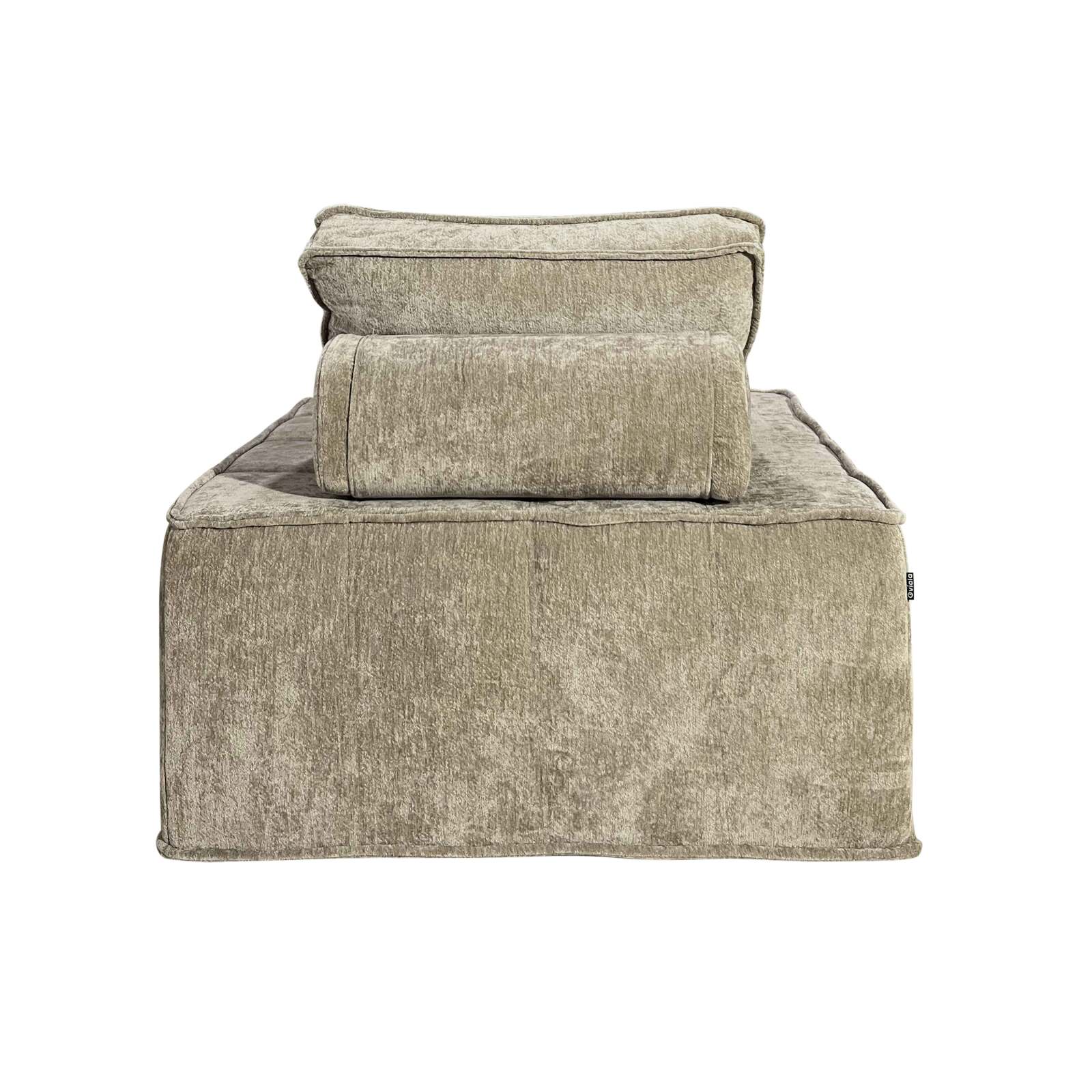 Poltrona in tessuto con cuscini