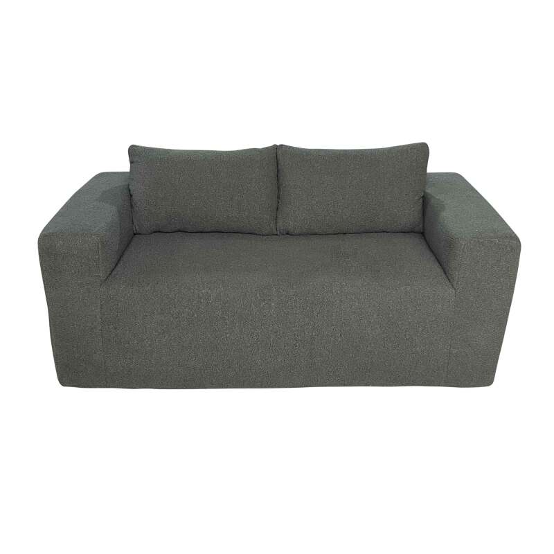 Divano 2 posti in tessuto spugna con cuscini (3/5)