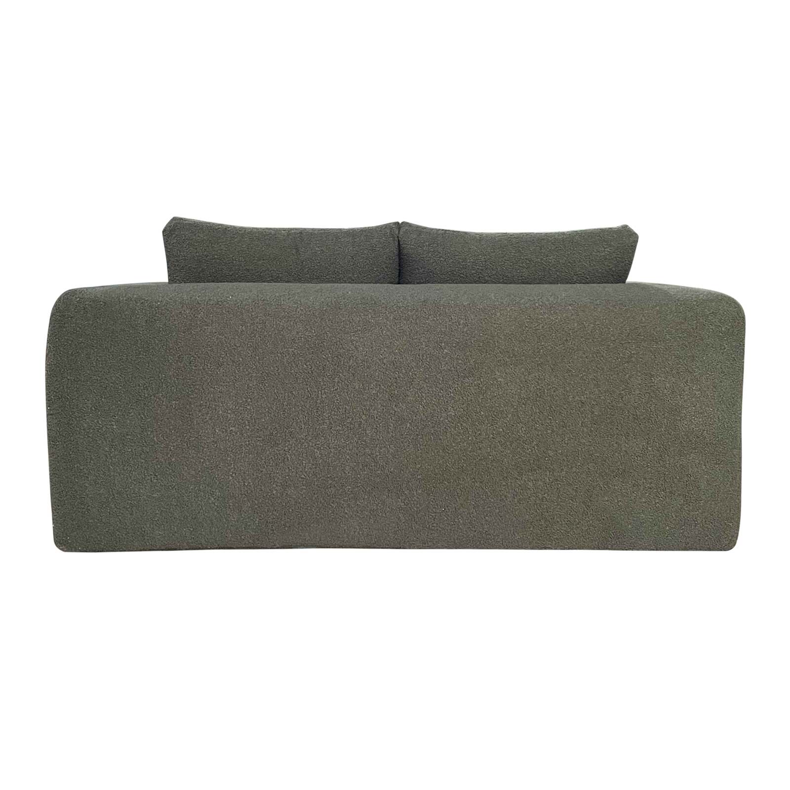 Divano 2 posti in tessuto spugna con cuscini